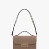 Sac Dorian en cuir gris tourterelle Sac Dorian en cuir gris tourterelle