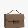Sac Dorian en cuir gris tourterelle Sac Dorian en cuir gris tourterelle