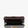 Sac Dorian en cuir marron foncé gaufré Sac Dorian en cuir marron foncé gaufré