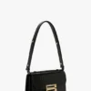 Sac Dorian en cuir noir gaufré Sac Dorian en cuir noir gaufré