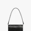 Sac Dorian en cuir noir gaufré Sac Dorian en cuir noir gaufré