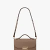 Sac Dorian petit format en cuir gris tourterelle Sac Dorian petit format en cuir gris tourterelle
