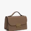 Sac Dorian petit format en cuir gris tourterelle Sac Dorian petit format en cuir gris tourterelle