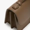 Sac Dorian petit format en cuir gris tourterelle Sac Dorian petit format en cuir gris tourterelle