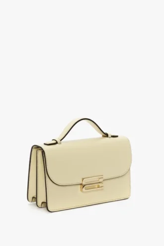 Sac Dorian petit format en cuir ivoire