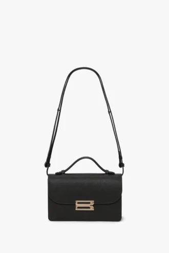 Sac Dorian petit format en cuir noir