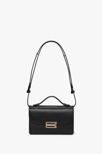 Sac Dorian petit format en cuir noir