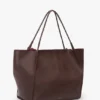 Sac fourre-tout de voyage The Victoria en cuir bordeaux Sac fourre-tout de voyage The Victoria en cuir bordeaux