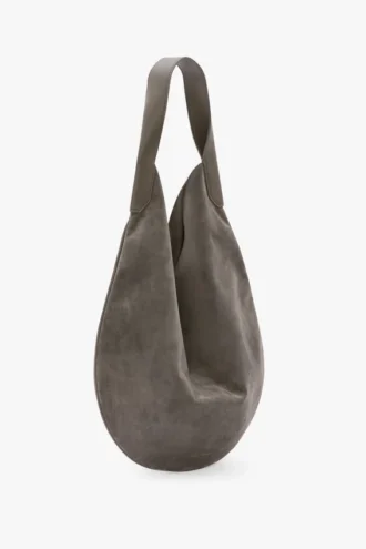 Sac hobo souple en plia, gris galet