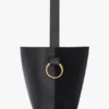 Sac seau Dia en cuir bleu marine Sac seau Dia en cuir bleu marine