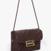 Sac Soft Dorian en cuir plissé bordeaux Sac Soft Dorian en cuir plissé bordeaux