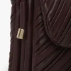 Sac Soft Dorian en cuir plissé bordeaux Sac Soft Dorian en cuir plissé bordeaux