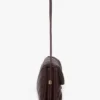 Sac Soft Dorian en cuir plissé bordeaux Sac Soft Dorian en cuir plissé bordeaux