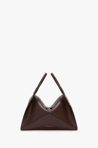 Sac Victoria Plié en cuir bordeaux