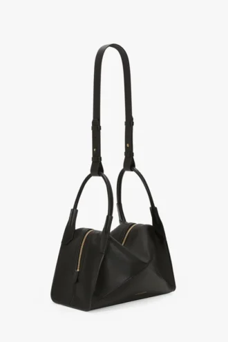 Sac Victoria Plié en cuir noir