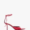 Sandale à talon aiguille Eliza 75 en cuir rouge Sandale à talon aiguille Eliza 75 en cuir rouge