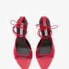 Sandale à talon aiguille Eliza 75 en cuir rouge Sandale à talon aiguille Eliza 75 en cuir rouge