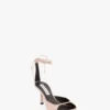 Sandales à talons aiguilles Eliza 75 en cuir rose pâle Sandales à talons aiguilles Eliza 75 en cuir rose pâle