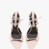 Sandales à talons aiguilles Eliza 75 en cuir rose pâle Sandales à talons aiguilles Eliza 75 en cuir rose pâle