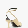 Sandales à talons aiguilles ornées The Victoria 75 en satin sable