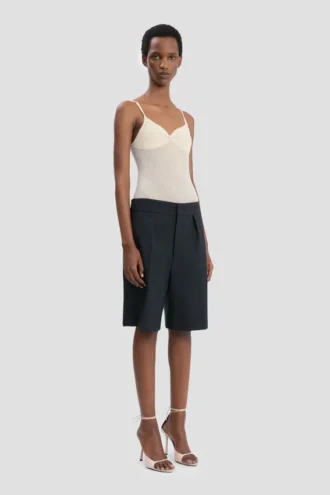 Short ajusté bleu marine Short ajusté bleu marine