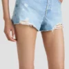 Short délavé bleu clair Short délavé bleu clair