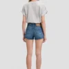 Short délavé bleu moyen