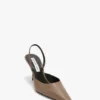 Sloane Halter Back 75 en cuir gris tourterelle Sloane Halter Back 75 en cuir gris tourterelle