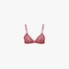 Soutien-gorge en dentelle rouge coquelicot Soutien-gorge en dentelle rouge coquelicot