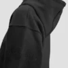 Sweat à capuche brodé du logo en noir Sweat à capuche brodé du logo en noir