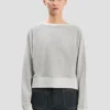 Sweat-shirt Constance en gris chiné Sweat-shirt Constance en gris chiné