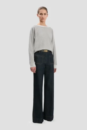 Sweat-shirt Constance en gris chiné