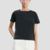 T-shirt ajusté rétréci bleu marine T-shirt ajusté rétréci bleu marine