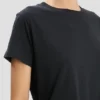 T-shirt ajusté rétréci bleu marine T-shirt ajusté rétréci bleu marine