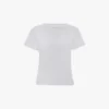 T-shirt ajusté rétréci en blanc T-shirt ajusté rétréci en blanc