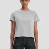 T-shirt ajusté Shrunken en gris chiné T-shirt ajusté Shrunken en gris chiné
