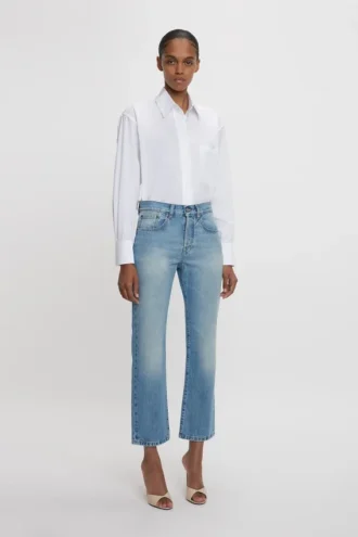 The Victoria jean in blue light