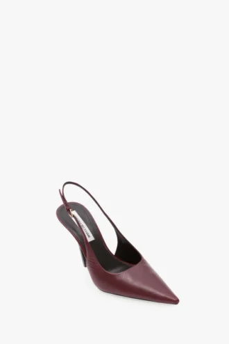 The Victoria Stiletto Slingback 100 en cuir bordeaux The Victoria Stiletto Slingback 100 en cuir bordeaux