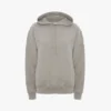 un sweat à capuche brodé du logo en gris chiné un sweat à capuche brodé du logo en gris chiné