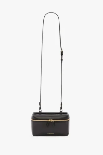 Vanity Crossbody en cuir noir