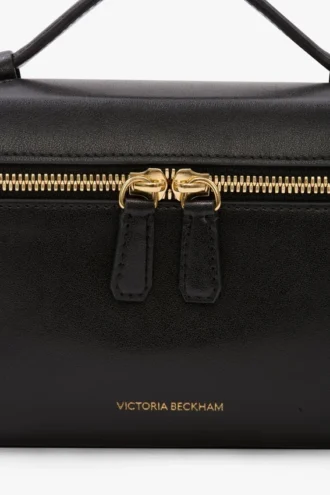 Vanity Crossbody en cuir noir