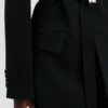 Veste ajustée à ceinture, noire Veste ajustée à ceinture, noire