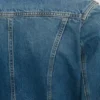 Veste en denim délavé bleu moyen Veste en denim délavé bleu moyen