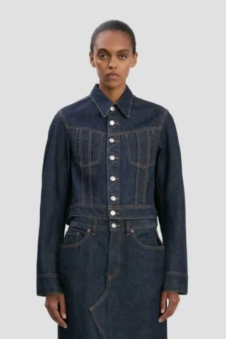Veste en denim délavé clair