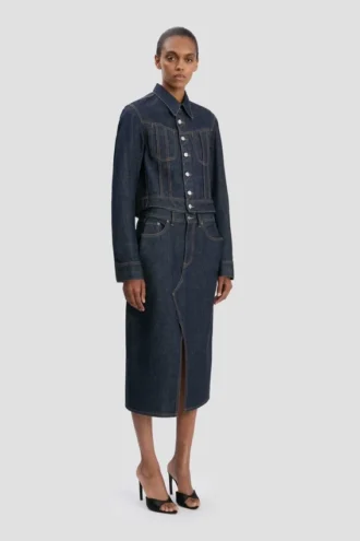 Veste en denim délavé clair