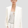 Veste à revers détachables, blanc cassé Veste à revers détachables, blanc cassé