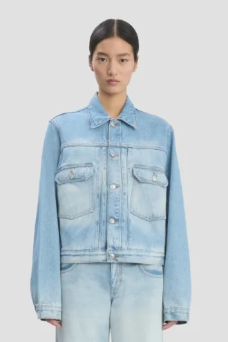 Veste trucker en denim bleu heritage