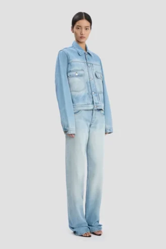 Veste trucker en denim bleu heritage